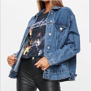 Missed guided oversized jeans jacket